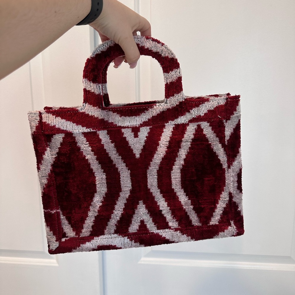 Alara the Label Mini Tote in Red Flame